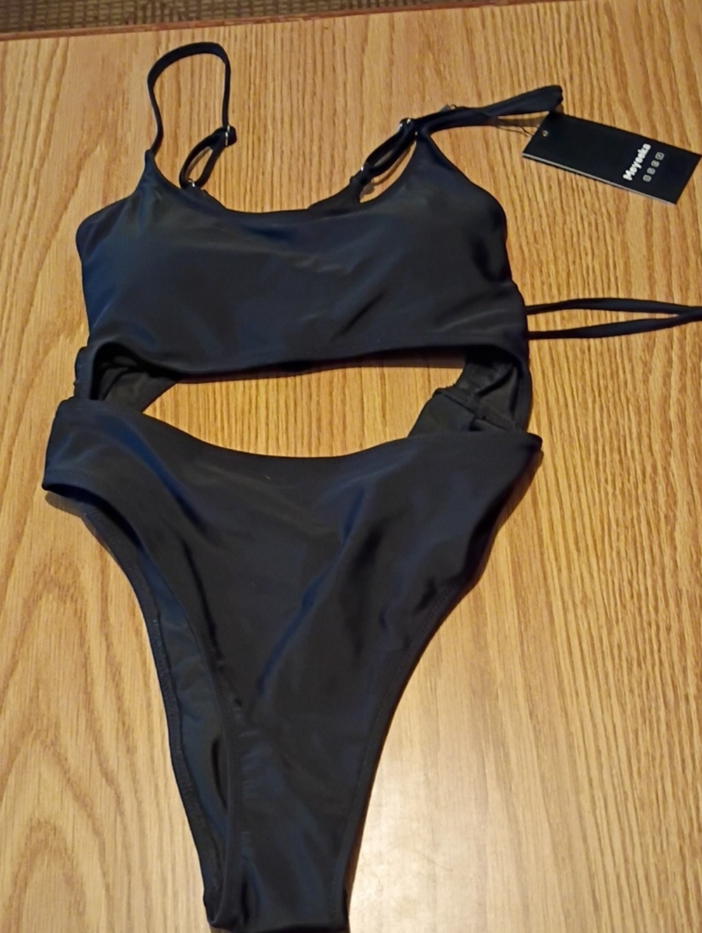Classic Black Cutout Bikini Set - Sleek Women's Swimwear